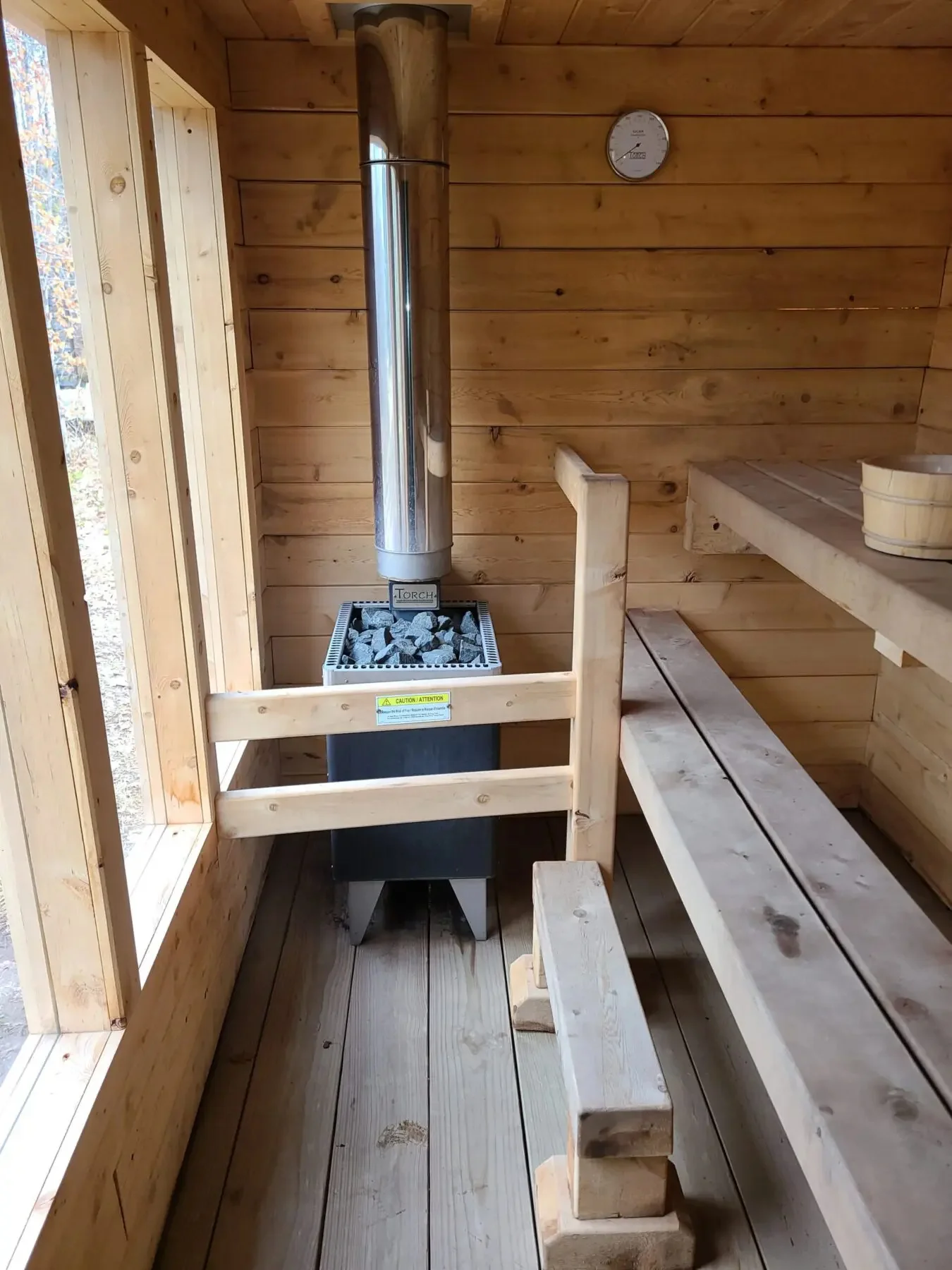 Portable Outdoor Wooden Sauna Mobile Travel Sauna Trailer Multifunctional Steam Bath Cabin on Wheels