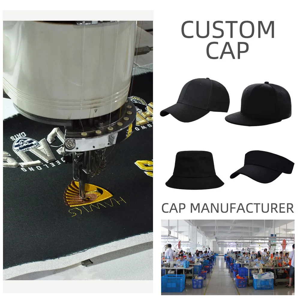 OEM Fashion Caps for Men Hat Cap With Logo 2024 Plain Color Block Custom Metal Embroidery Classic Hair Nylon Baseball Hat