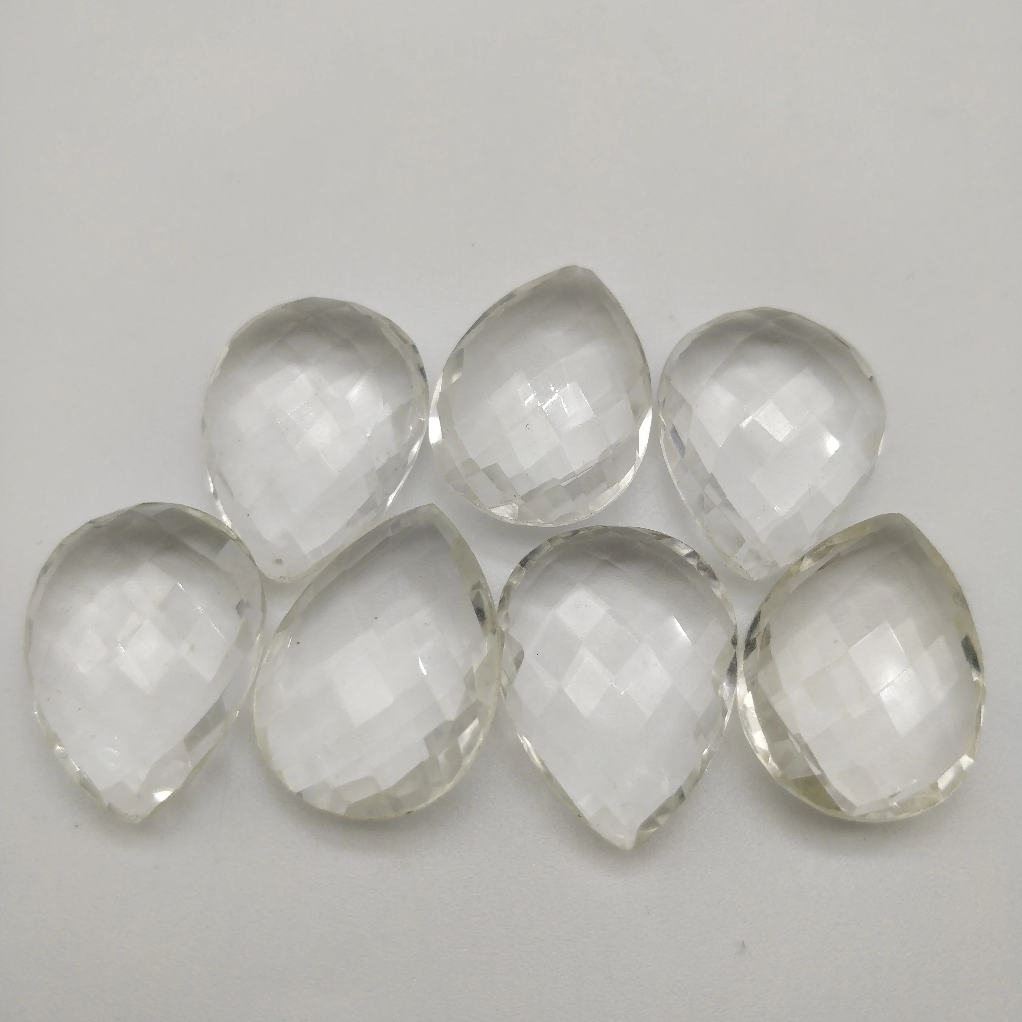 Natural Crystal or Clear Quartz Calibrated  Briolette Pear Shape For Pendant Direct from Exporter and Manufacture of India