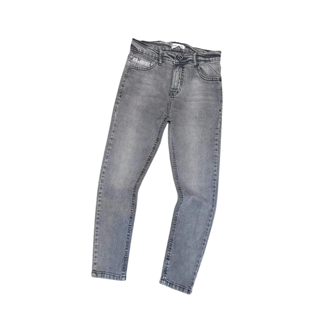 2024 New Arrival Unisex Kids Jeans White Washed Skinny Casual Elastic Denim Pants with Multi-Pockets Cool Denim Boy/Boy