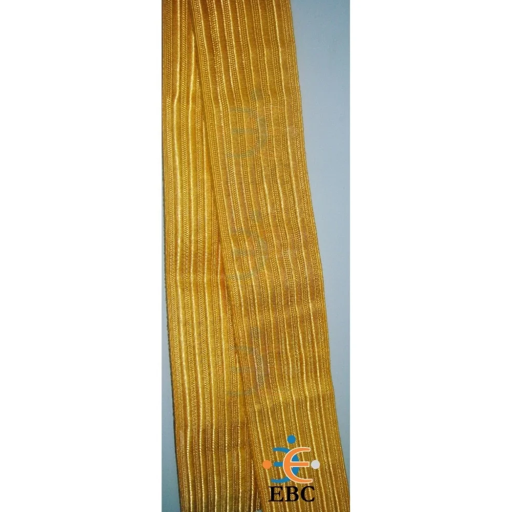 Gold Mylar Braid Metallic Pilot Gallon Gimp Braid Lace Customized Laurex Metal Thread Braid Lace for Ranks Sleeves Custom Sizes