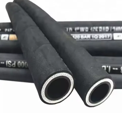 One Layer Steel Wire Braid Flexible High Pressure SAE 100r1at 1sn Hydraulic Rubber Hose for Agricultural Machinery
