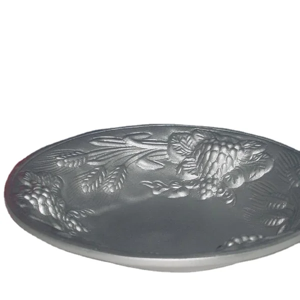 Wholesale Round Serving Tin Fashionable Trending Design New Customized Casting Bowl for Fruit Food