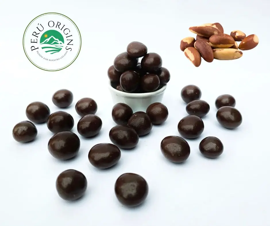 Dark chocolate fruits covered snack chocolates wholesale Organic 50% 65% 70% Cacao / Cocoa with Sugar Cane From Peru