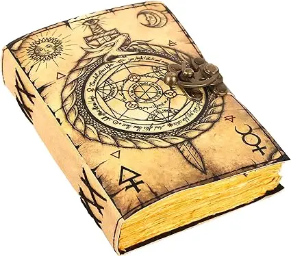 Leather Wholesale Blank Deckle Edge Handmade Vintage writing Genuine Leather Cover Notebook Journal dairies for gift