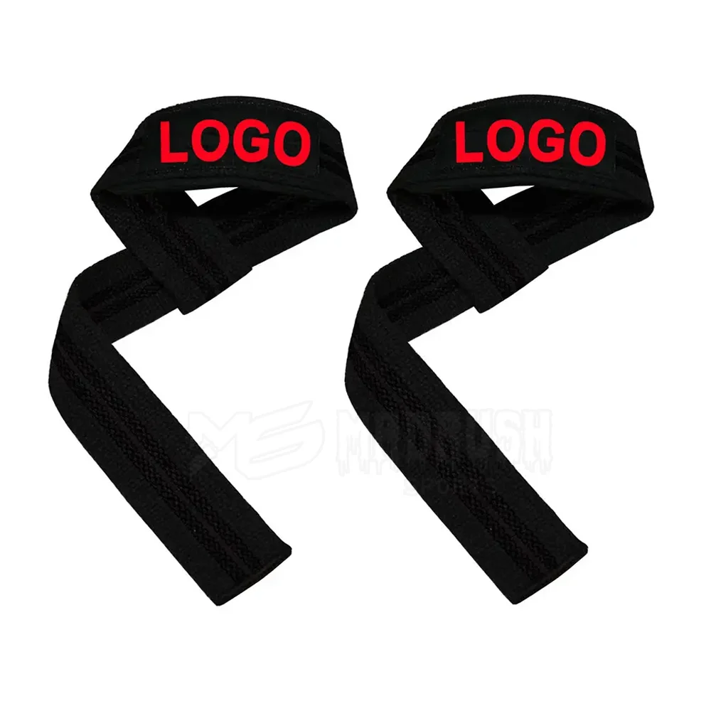 Customizable Nylon Wrist Sports Single Loop Weightlifting Straps Fitness Accessories for Training Custom Logo Neoprene Material