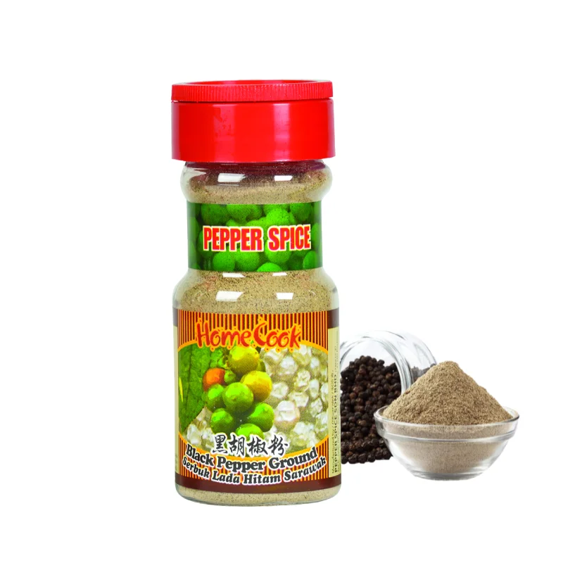 Premium Exporter Malaysia 100% Pure Ground Black Pepper 70g Low MOQ Price Mild Aroma Chicken Chop Seasonings Contact Supplier