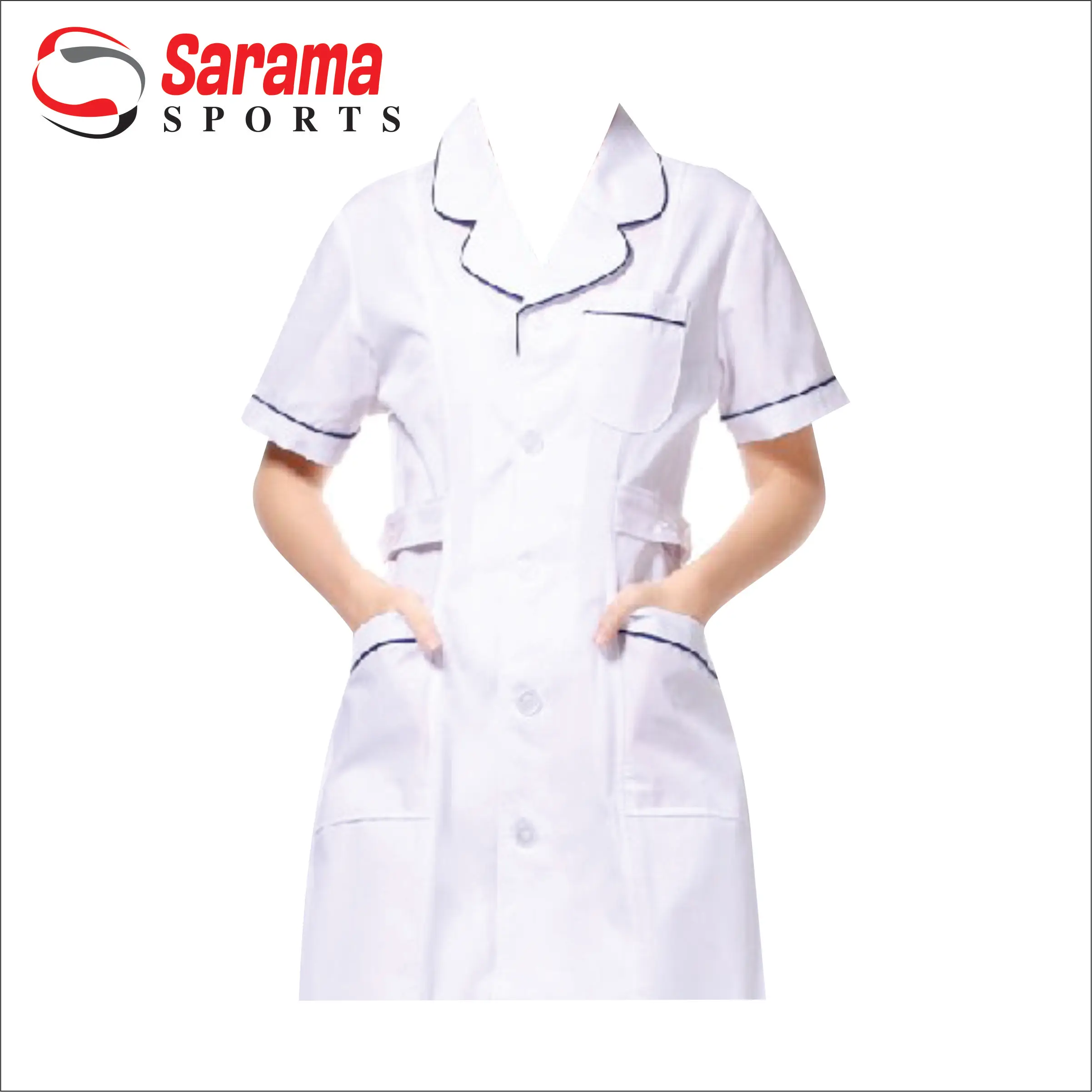 Customizable Logo Long Sleeve Pharmacy Uniform Wholesale Doctor White Lab Coat