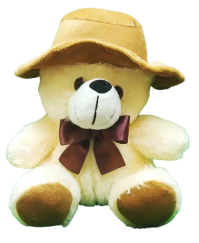 Top Selling Light Weight Fluffy Cap Teddy Bear for Gifting Purpose from Indian Manufacture at Wholesale Price