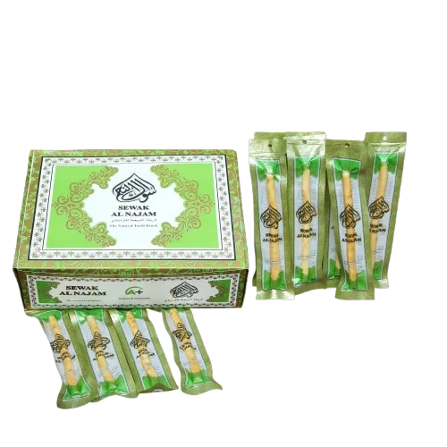 Мятный вкус Sewak Al Najam Miswak: Премиум-качество для ухода за зубами доступно по конкурентоспособным рыночным ценам.