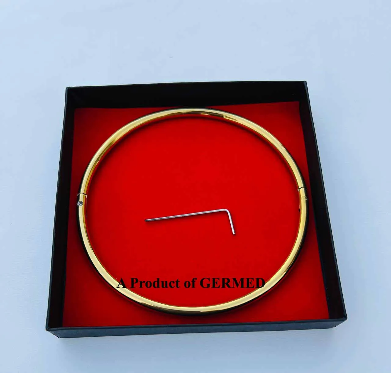 Petite Rolled Steel 6mm Eternity Gold Collars