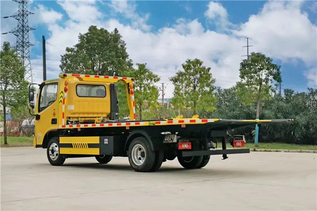 4 Tons Winch Tow Truck FOTON Aumark 4*2 Platform Towing Truck