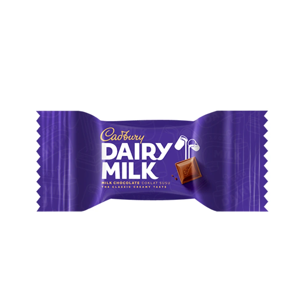 CADBURY DAIRY MILK CHOCOLATE FLAVOURED NEAPS DOYBAG (SHAREBAG) 35 MINI BITES [158G] WHOLESALER MALAYSIA