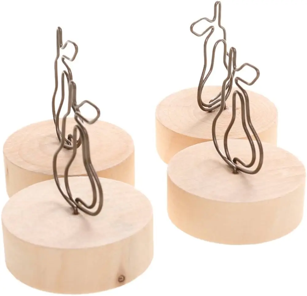 Cheap price Wood name card holder stand Trending Products Metal & wooden Card Holder Stand with good quality