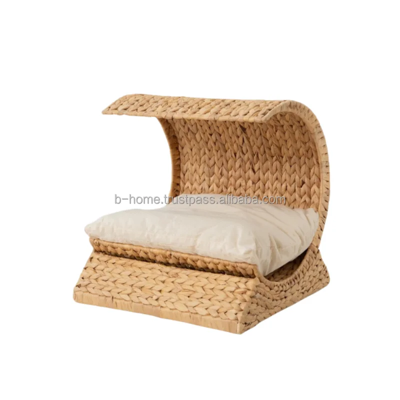 Water Hyacinth handicraft House For Cats And Dogs Natural Pet Bed Handwoven Pet Accessory Cat Cage And House Dog Housing And Bed