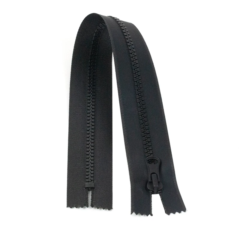 Manufacturer Custom Clothing Bag Accessories Fashion Design Puller Zipper Closed End Waterproof Resin Zipper