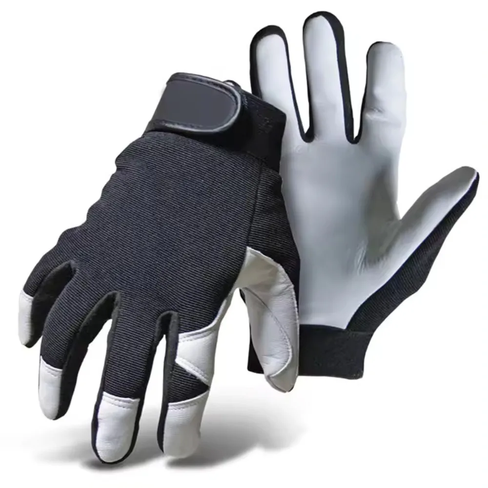 Grain Cow Leather Keystone Thumb Rigger Leather Driver Gloves working gloves leather floral garden gloves