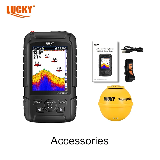 Lucky FF718LIC-W 2021 hot sell wireless sonar underwater   fish finder  with a color screen