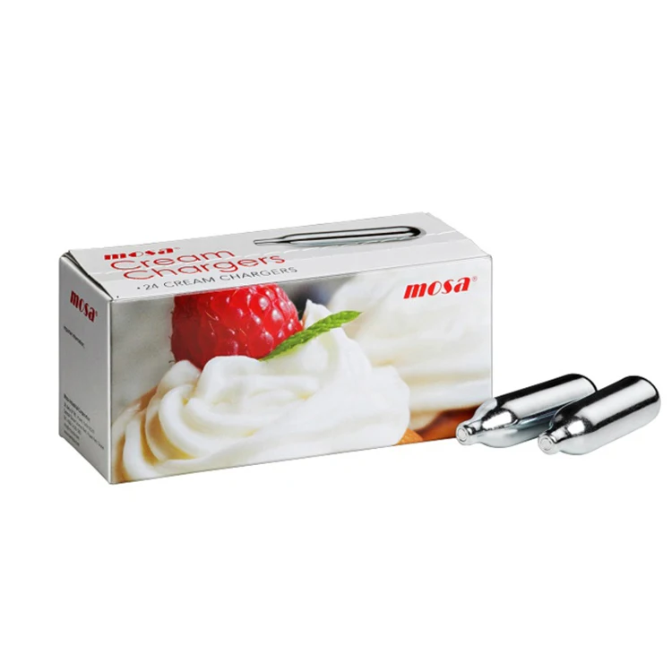 CE / EU Certified Quality Wholesale Selling Mosa Branding Whipped Cream Charger for Restaurants and Food Industries