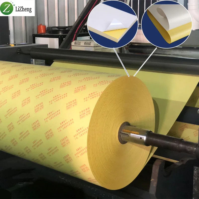 Lizheng non-tearable waterproof inkjet matt gloss 70/80 gsm paper jumbo roll pp synthetic paper jumbo