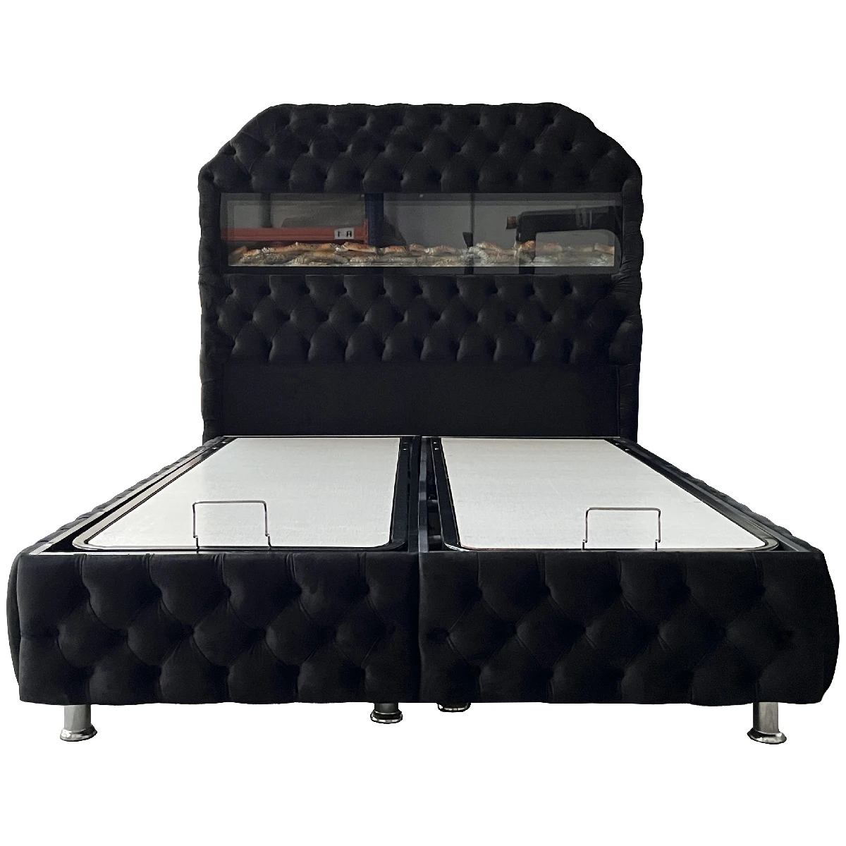 High Quality Best Seller Turkish Bedbase and Flame Ottoman Headboard Set Custom Size