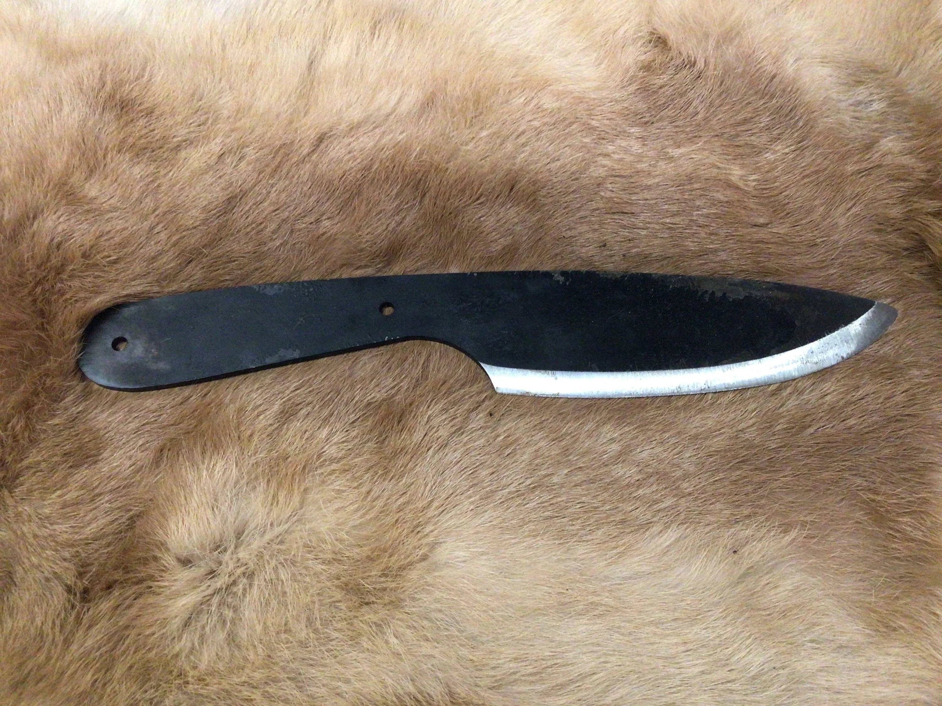 Custom Handmade Jeff White Heavy Bush Knife Blank Carbon Steel Billet  Knives Billet Camping Hunting Knife