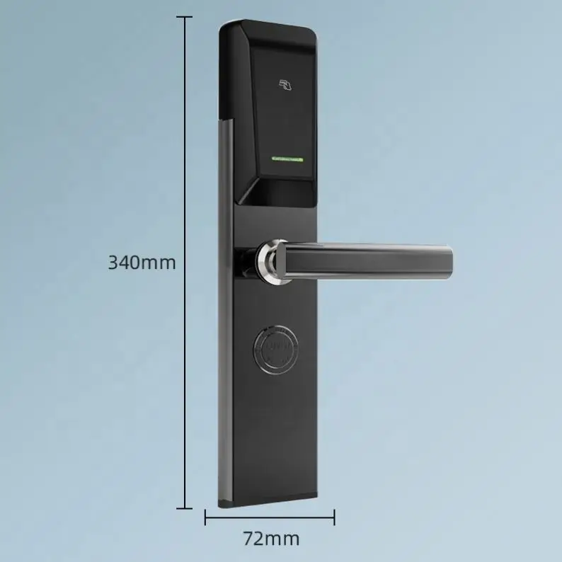 low price High quality Security Electronic Card Key Smart Hotel Door Lock With RFID Management Software System