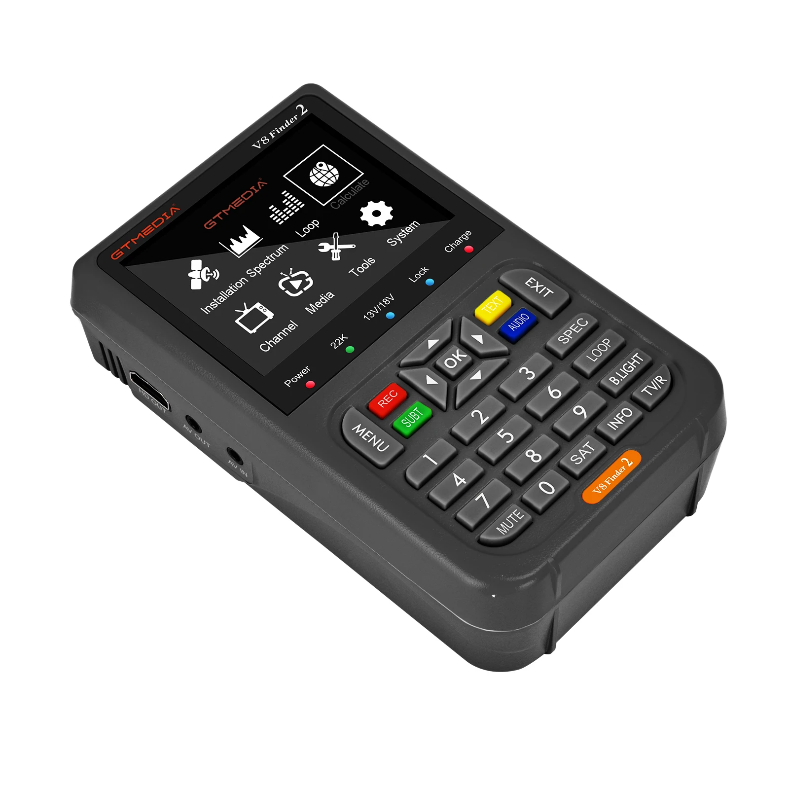 V8 FINDER 2 Цифровой спутниковый Finder метр 5000 мАч емкость DVB-S/S2/S2X 3 5 дюймов ЖК-дисплей 1080P HD