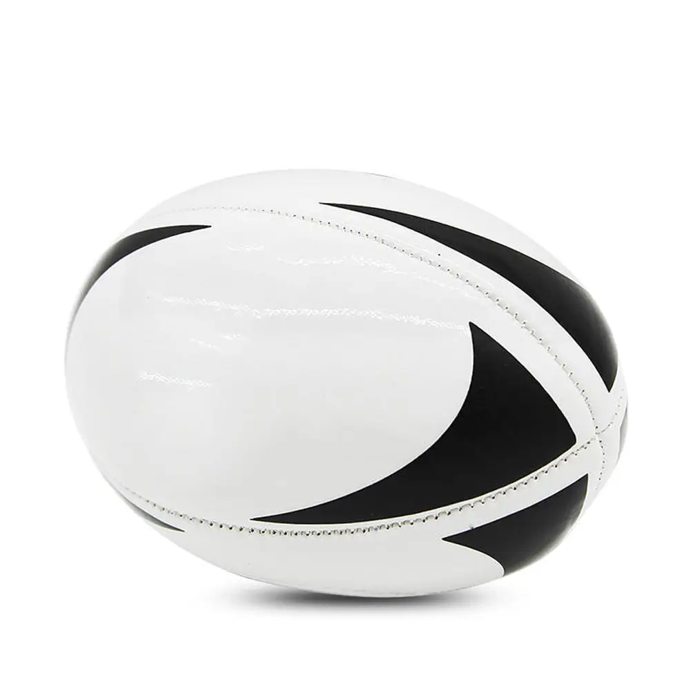 Best Quality Machine Stitched Rubber Leather Rugby Ball Factory Price Customized Logo Printed Size 5 PVC Football