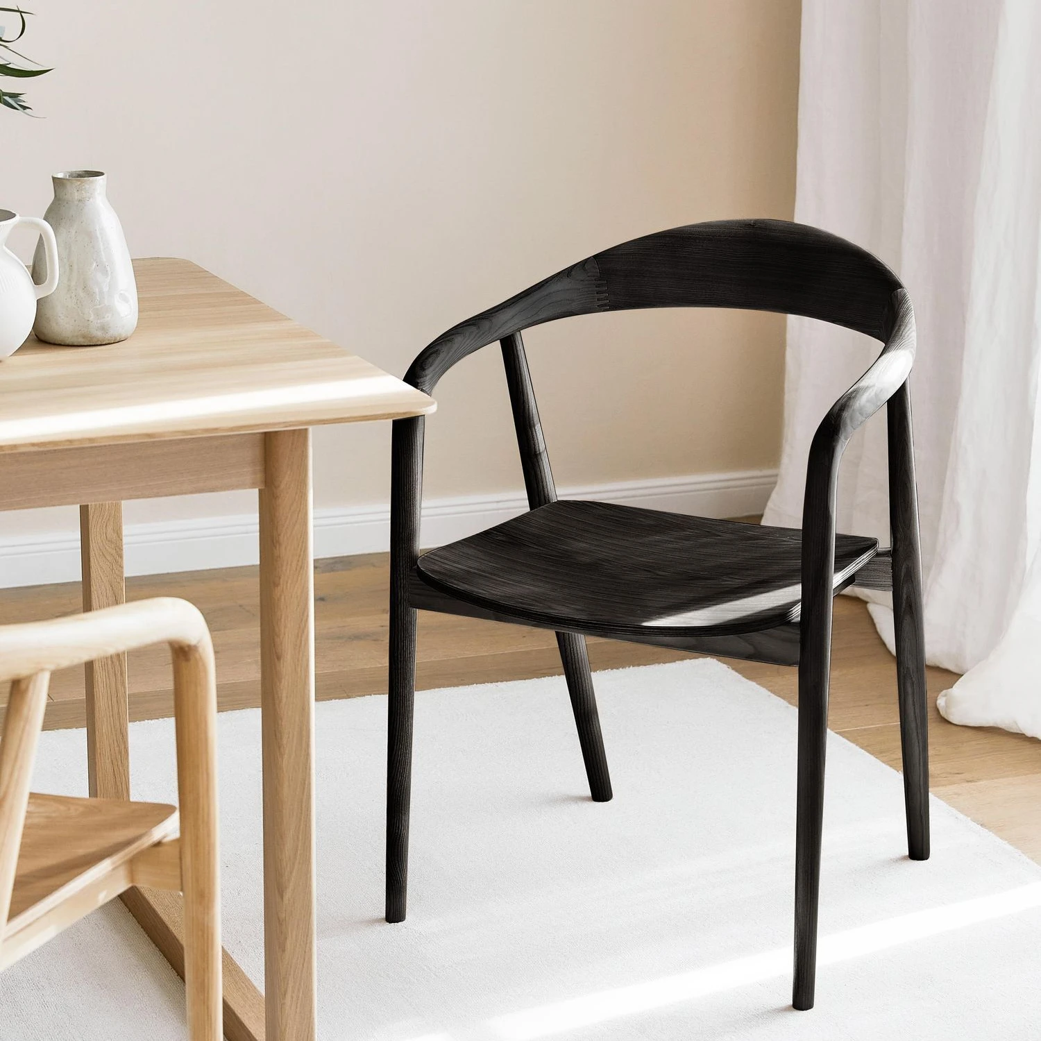 Стул из ротанга обеденный стул цельного дерева эксклюзивный дизайн для домашнего ресторана в скандинавском стиле середины века