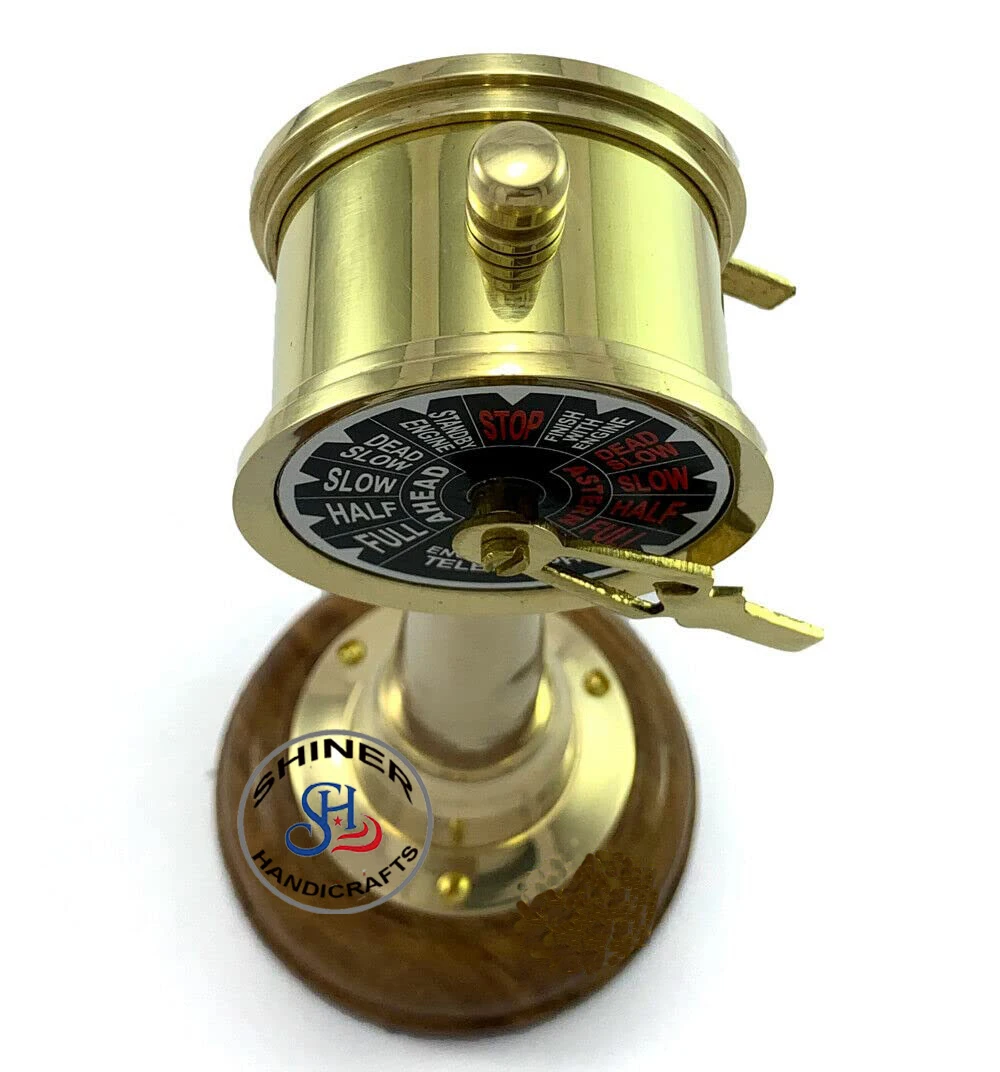 Ship/Boat Telegraph Speed Controller Mini Nautical Brass Handmade Telegraph Maritime telescopes Collectible Item Desktop Decor