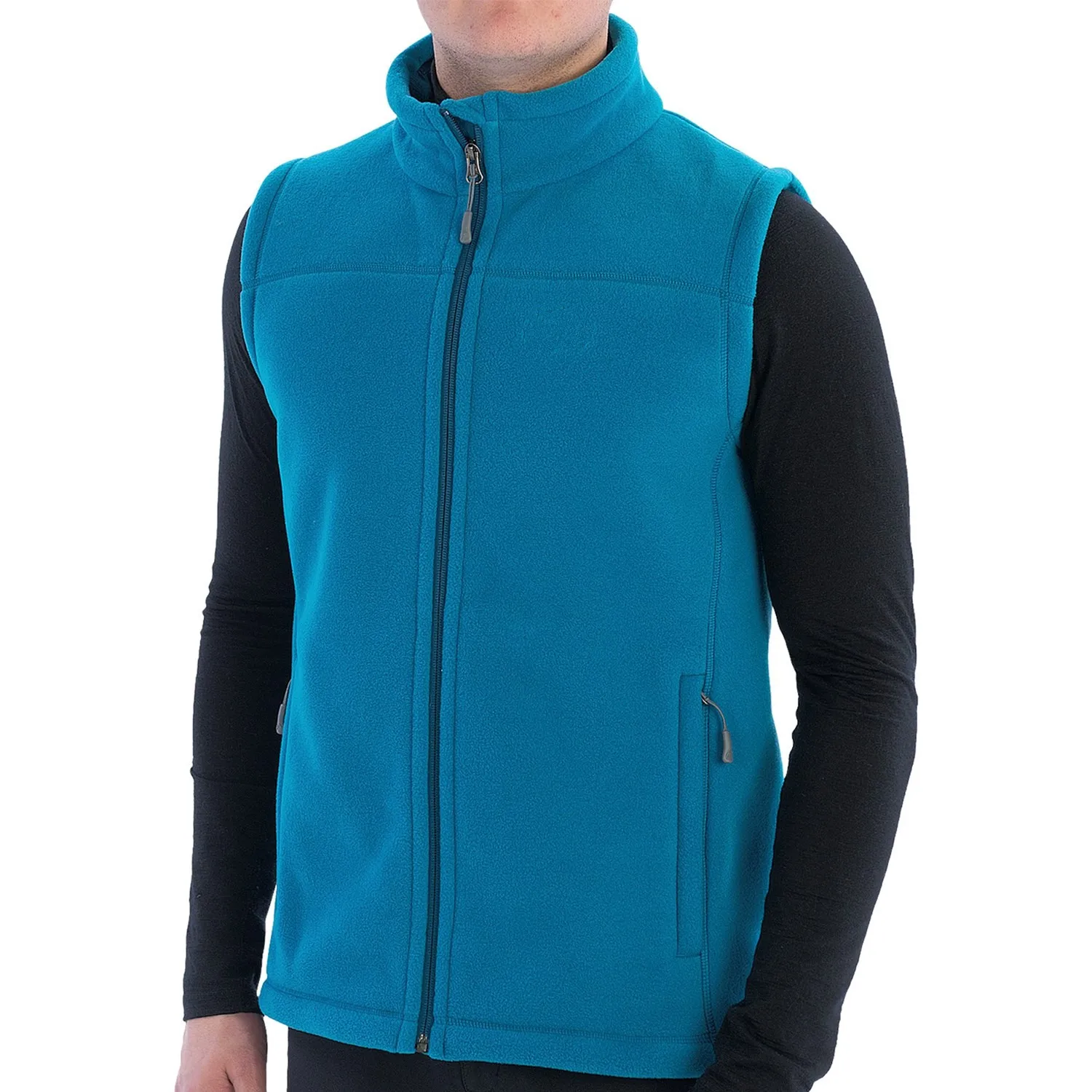 Wholesale Winter Custom Softshell Jacket Polar Fleece Vest Men 100% Polyester Windproof Softshell Sherpa Fleece Outdoor Vest