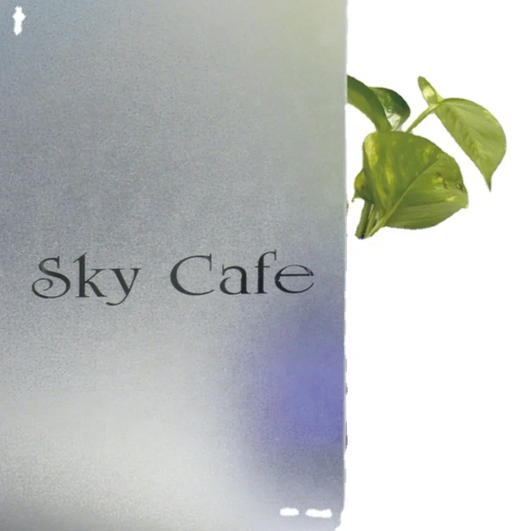 Window film that is cutting processing possible and ground glass type for long-term outdoor use