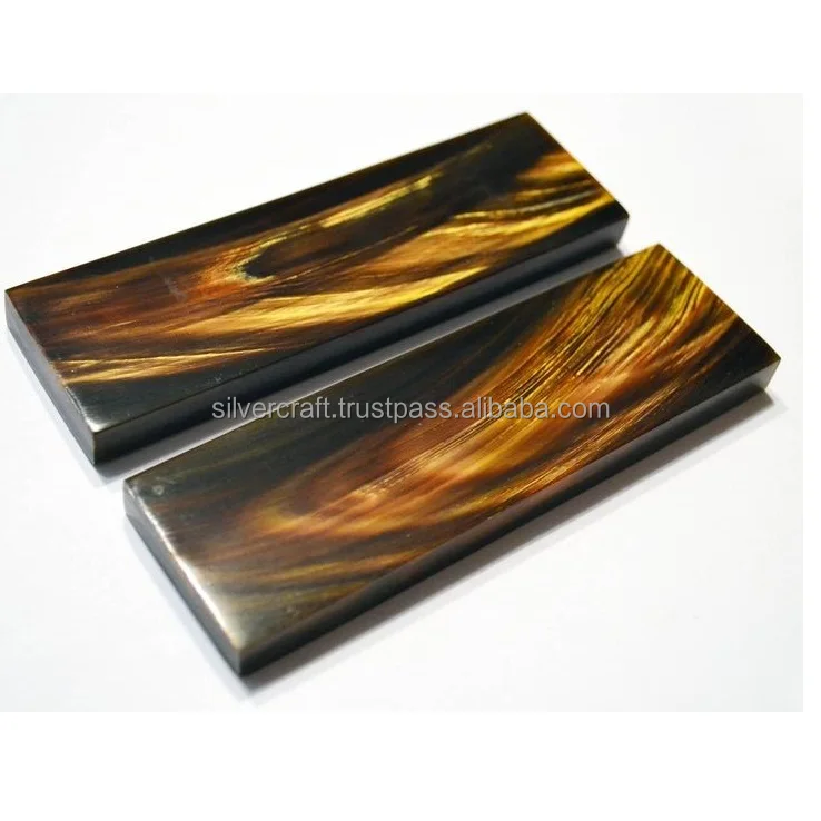 Best quality Buffalo Horn Plate Optical frame plates polished natural buffalo horn plates By Silver Craft