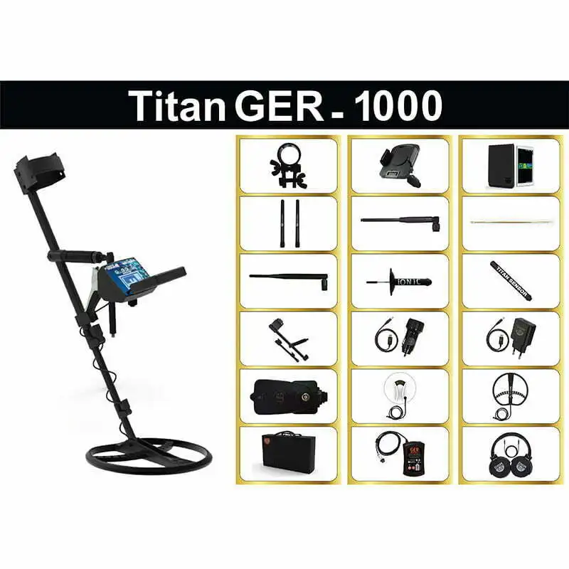Wholesales of ORIGINAL GER Detect Titan 1000 Metal Detector 3D 5 Multi Systems Deep