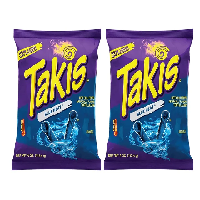 Takis синяя 9 унций сумка для совместного использования острые чипсы из тортильи с