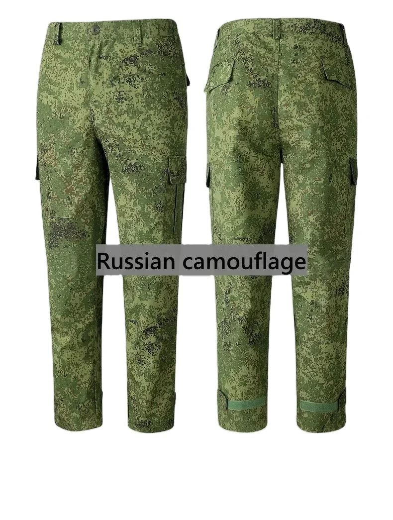 Русский Камуфляжный Тактический Костюм Боевая форма Мужская полевая тренировочная одежда уличный охотничий костюм пиджак брюки большого размера