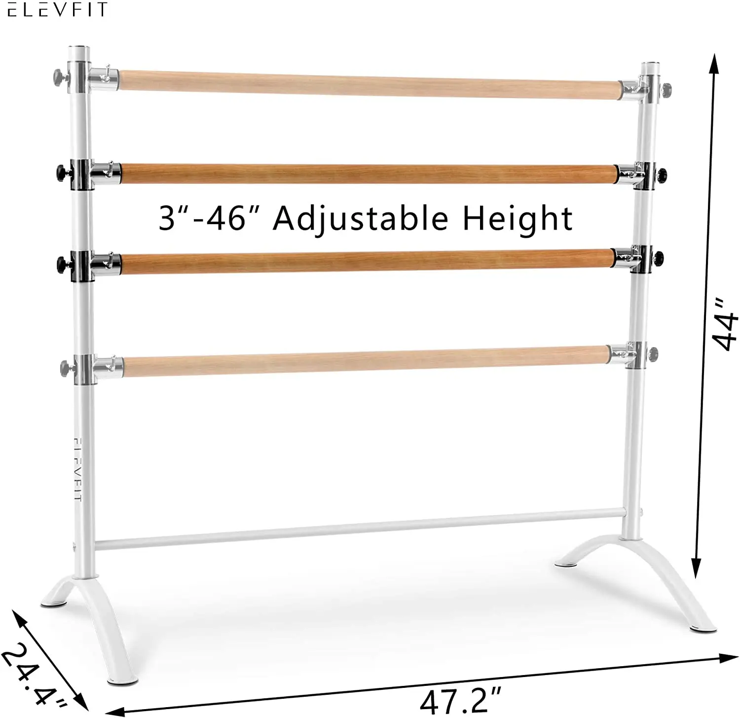 Balance Ballet Barre Portable for Home Height Adjustable Bar for Stretch Pilates Dance or Active Workouts