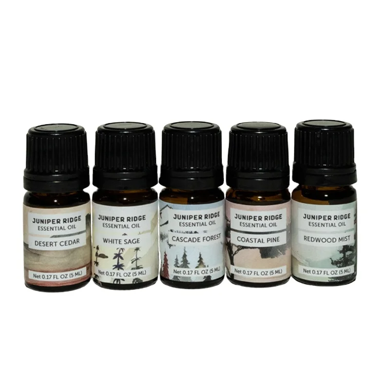 Hot Selling 100% Pure and Organic Wonderful Combo Set Bulk Selling Natural Essential Oil 5 - Pack Gift Set from USA