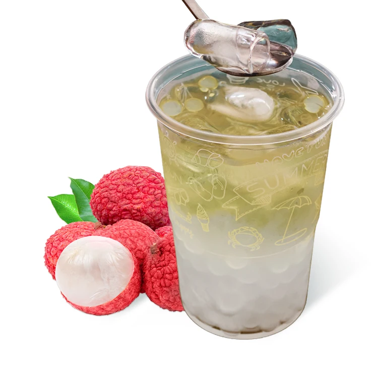 Boba Tea Bubble Milk Tea Wholesale No.1 Topping Lychee Crystal Boba