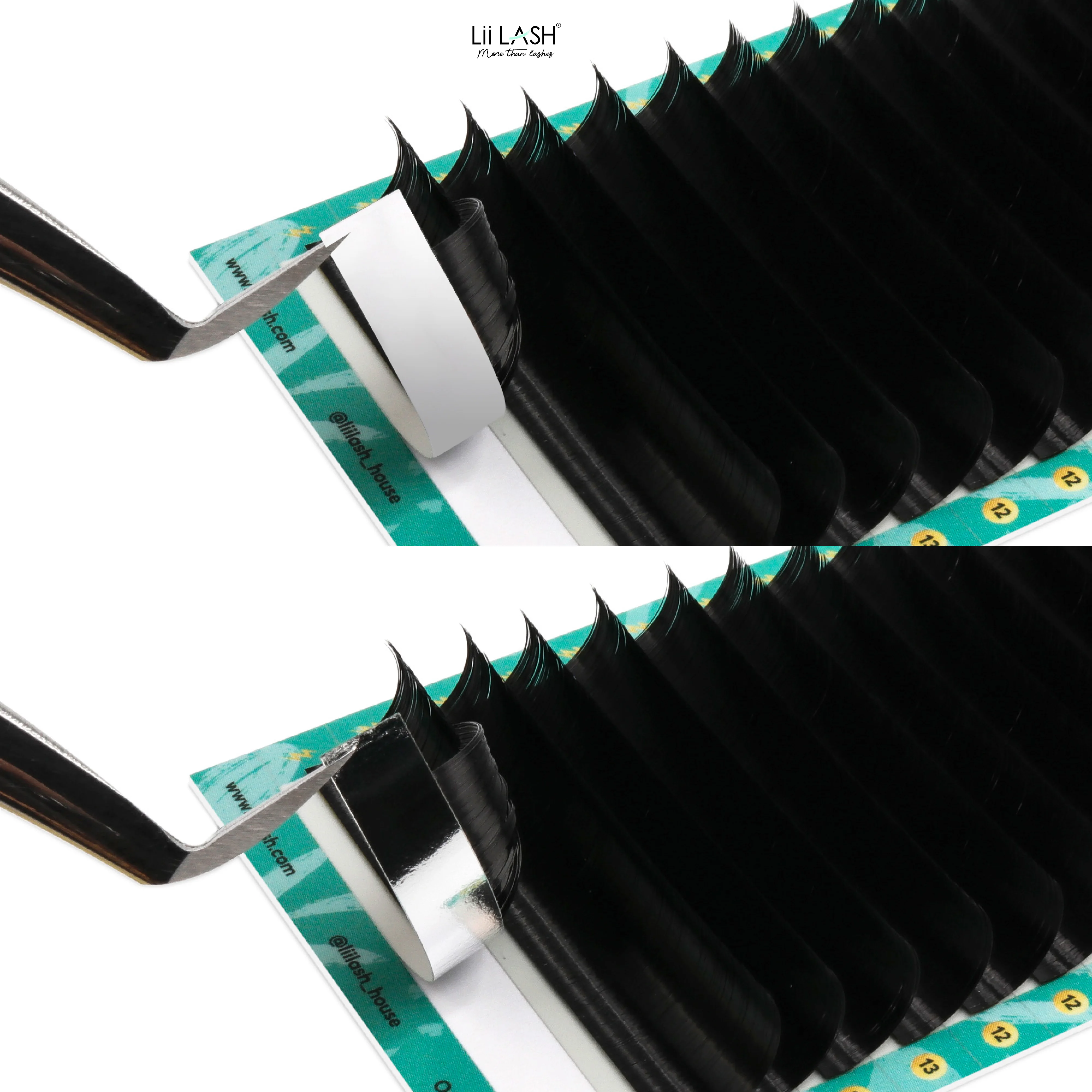 25mm faux mink lashes long lasting dark mink individual lashes wholesale 0.03/0.05 dark matte black lash extension