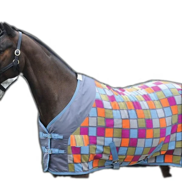 high quality anti pill fleece breathable printed horse exercise sheet waterproof Equestrian horse rug manufacturer India Kanpur