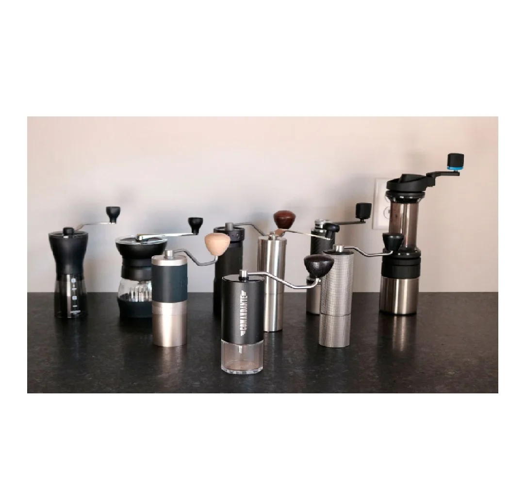 Capacity 25g Adjustable Setting Conical Burr Portable Stainless Steel Manual Coffee Grinder For Kitchen Travel With Hand Crank