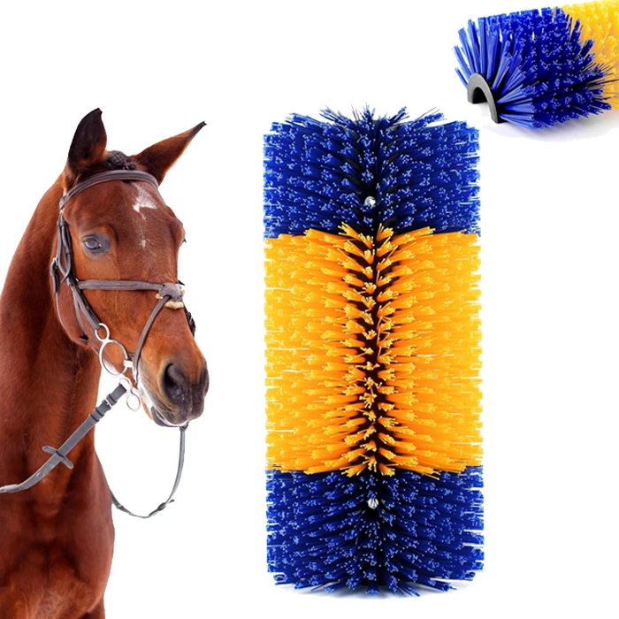 Usehom Custom Nylon Cylinder Brush for Animal Cow Deer and Horse Scratching