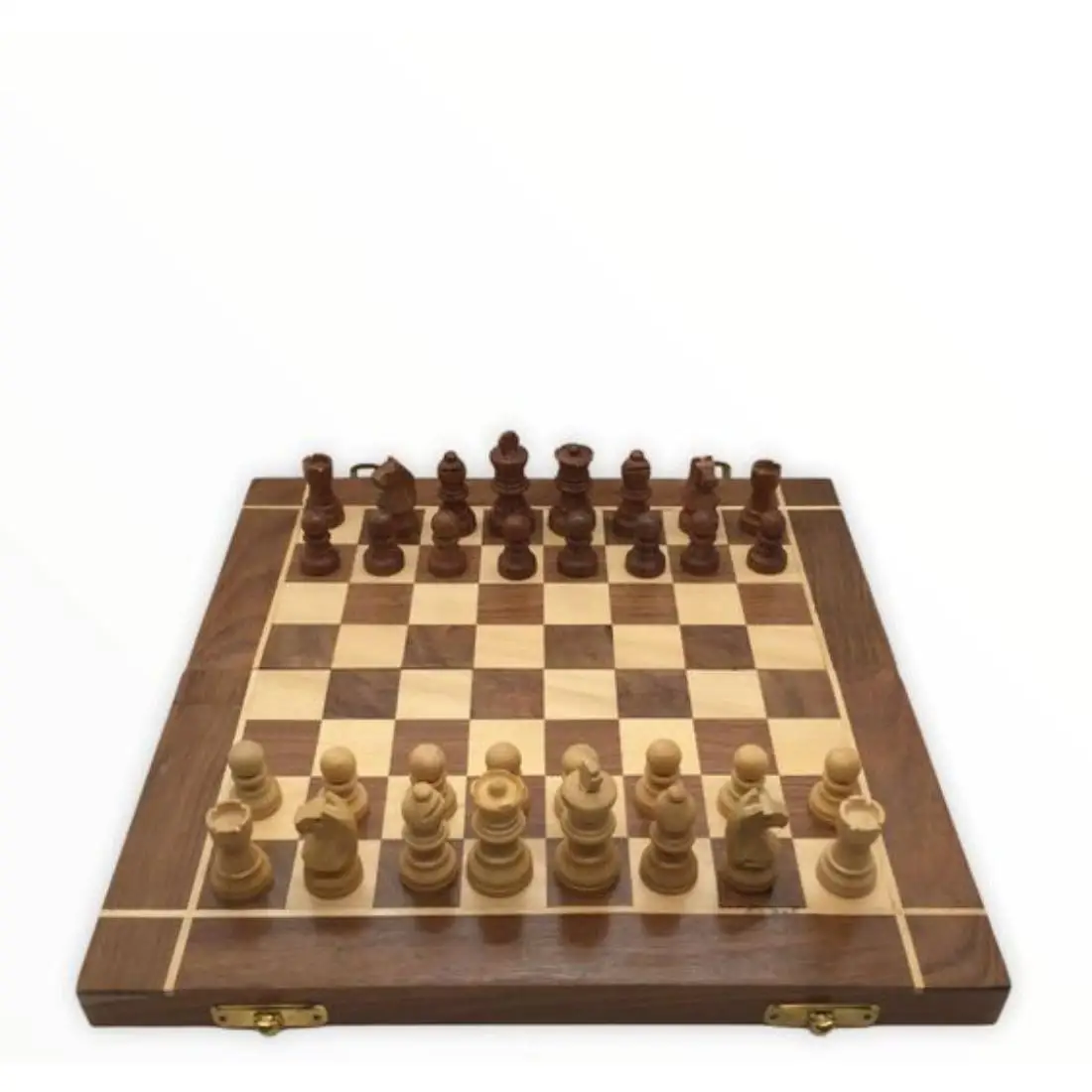 Decorative Wooden Chess Board With Drawer For Chess Piece Easy Portable Best Selling Eco Friendly Chess Game For Indoor Play