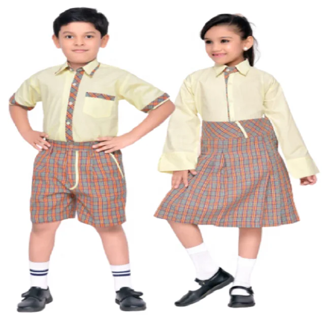 High Quality New Design School Uniform for Girls & Boys School Wear School Dress available custom design