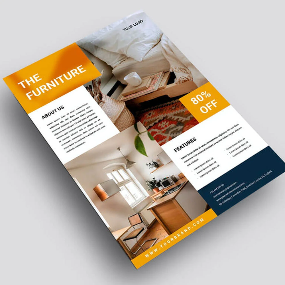Elevate Your Brand With Premium Flyers A4 A5 A6 Sizes Tailored Business Promo For Targeted Company Advertising Printing Service