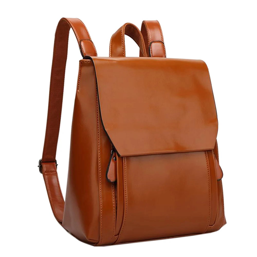 Travel Camping Trekking Backpack Genuine Leather backpack laptop with custom logo laptop pocket can be customized colors