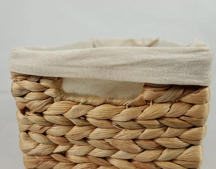 Wicker Laundry Baskets Storage Hamper Shelf Basket With Lining  home storage & organization OEM ODM