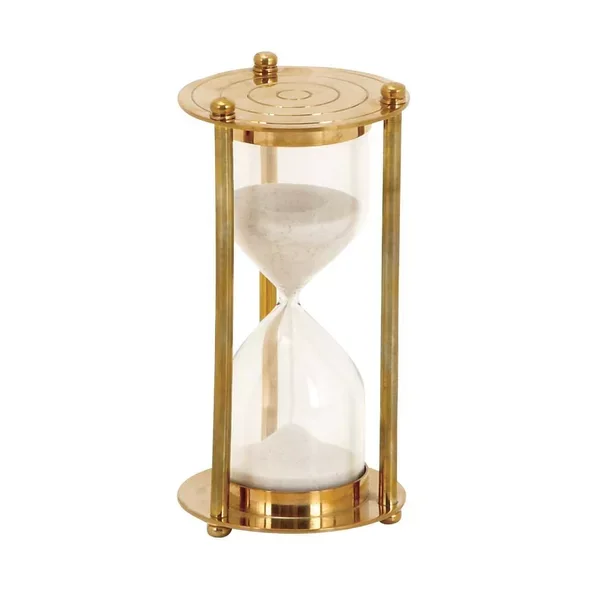 Wholesale Craft Gift Large Antique Metal Frame Gold Hourglass Sand Timer Sand Clock for home decor in low moq price